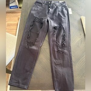 Distressed Dixie Wash Ultra High Waist Slim